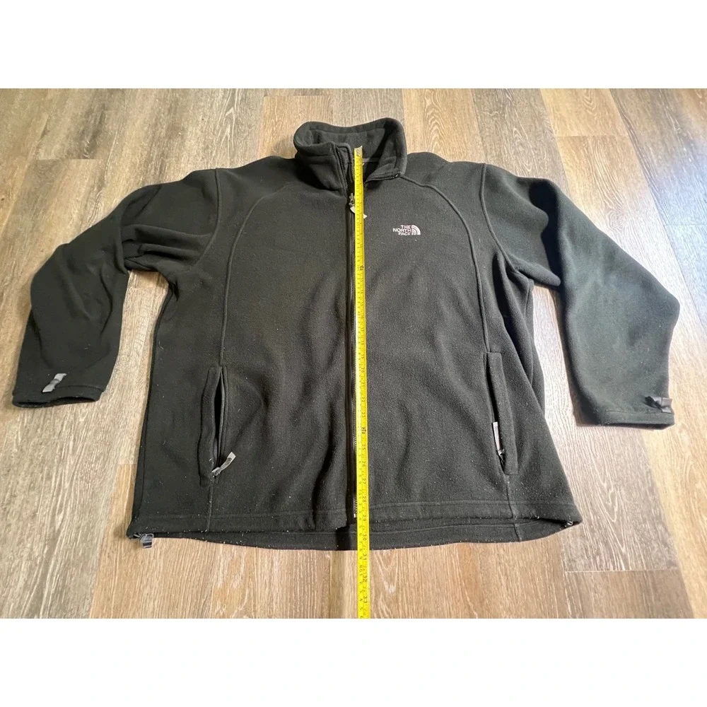 The North‎ Face Fleece Jacket Mens XXL Black Full Zip Midweight Gorpcore Outdoor